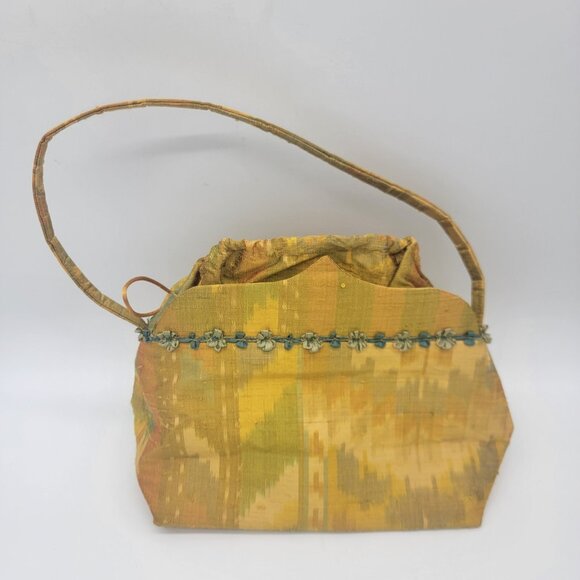 Christine Henson Now and Zen Hippie Boho Colorful Fabric Handbag Cinch Purse - Picture 4 of 10